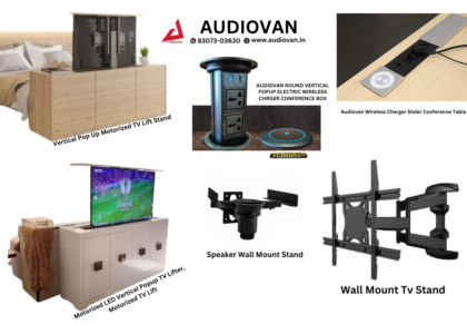 Seamless Flexibility: Audiovan Movable LED TV Swivel Wall Mount P4