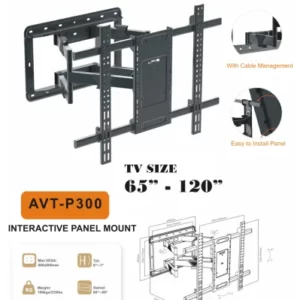 Audiovan Heavy Duty Interactive Panel Full Motion Wall Mount Stand