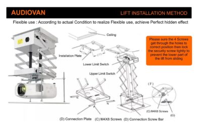 Audiovan Motorized Projector Lift