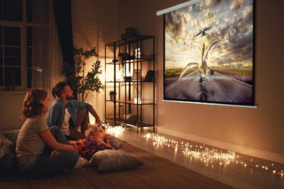 Audiovan Motorized Projector Screen