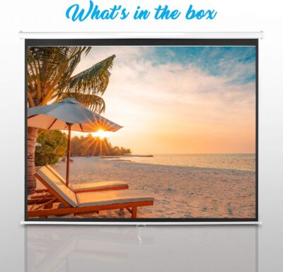 AUDIOVAN Manual Insta Lock Projector Screen